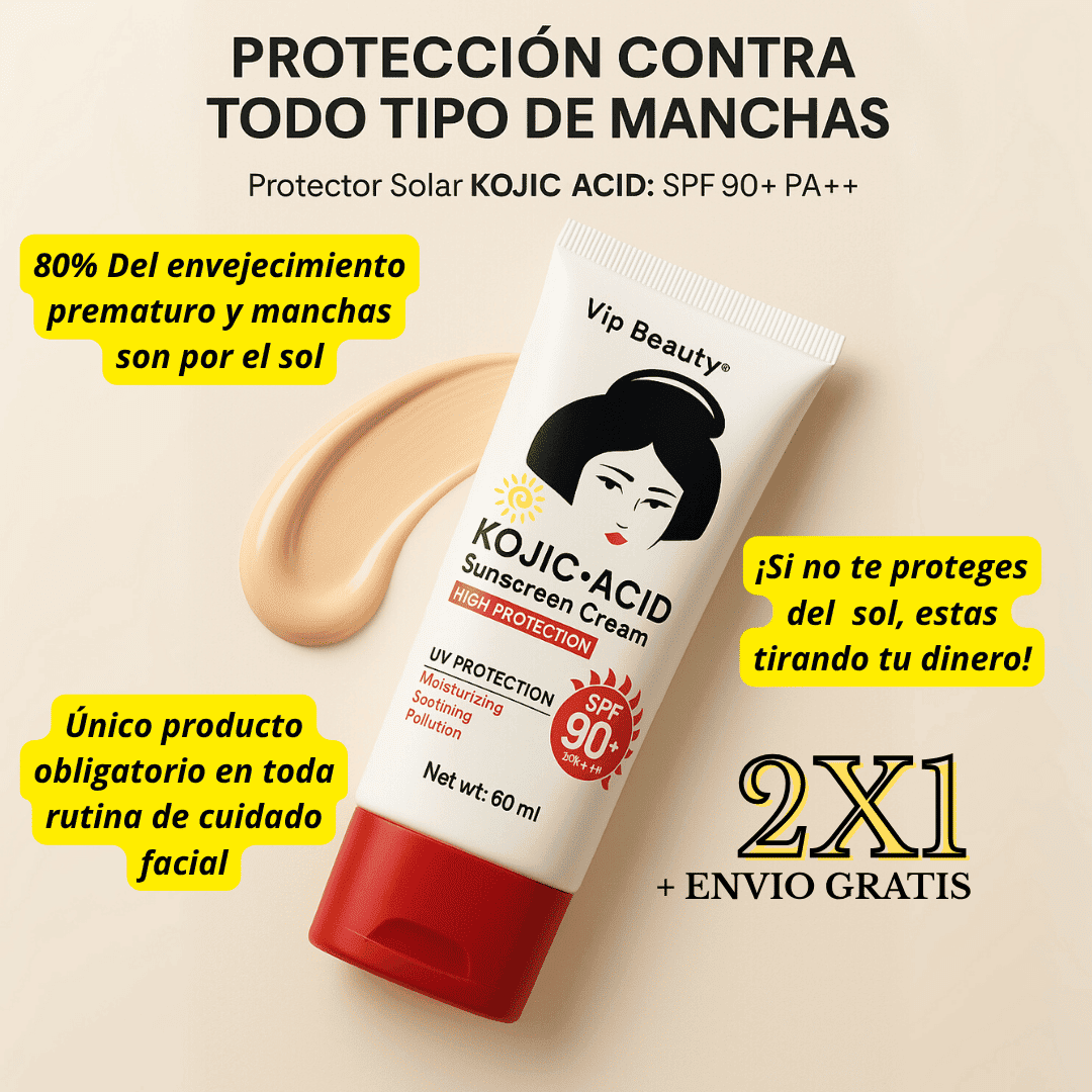 KOJICBLOCK: Protege, rejuvenece y aclara 2x1