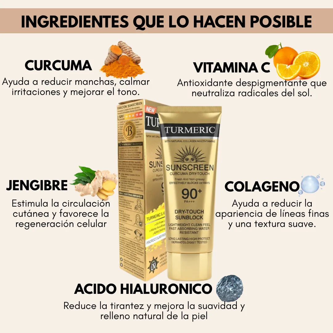ANTIPIGMENT TURMERIC: Protege, Elimina Manchas y Rejuvenece