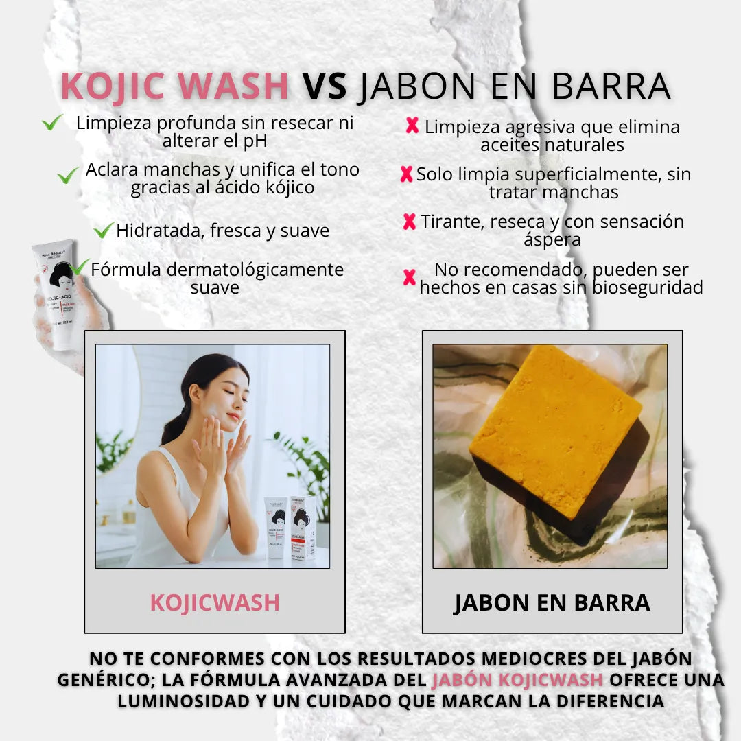 KOJICWASH 2X1: Despigmenta y revive tu piel desde la raiz