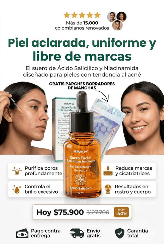 Acido Salicilico: Marcas, imperfecciones y manchas