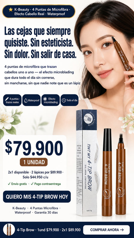 TINT MY 4-TIP BROW — Lápiz Delineador de Cejas 4 Puntas