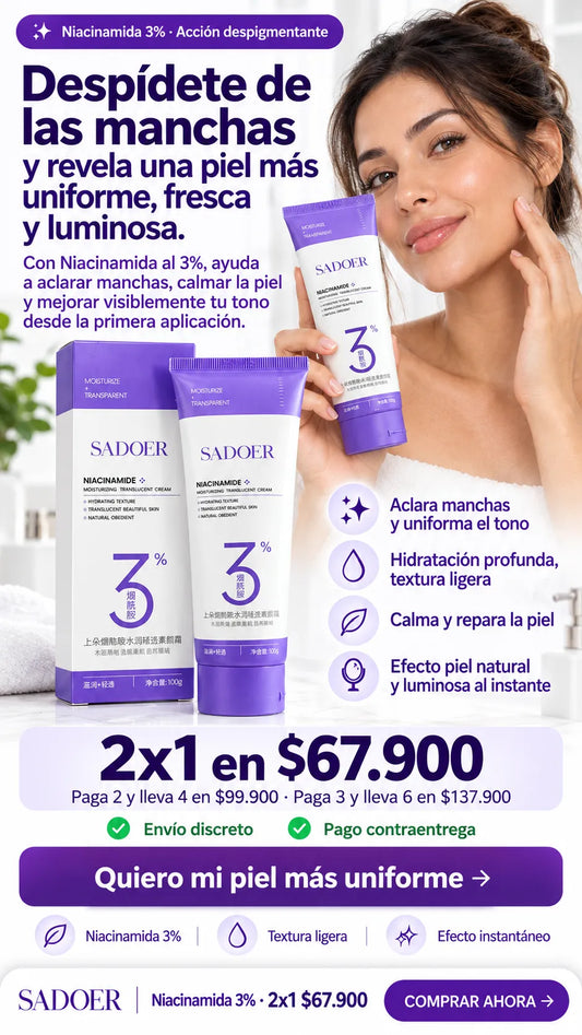 2X1 NIACINAMIDA CREAM 3%