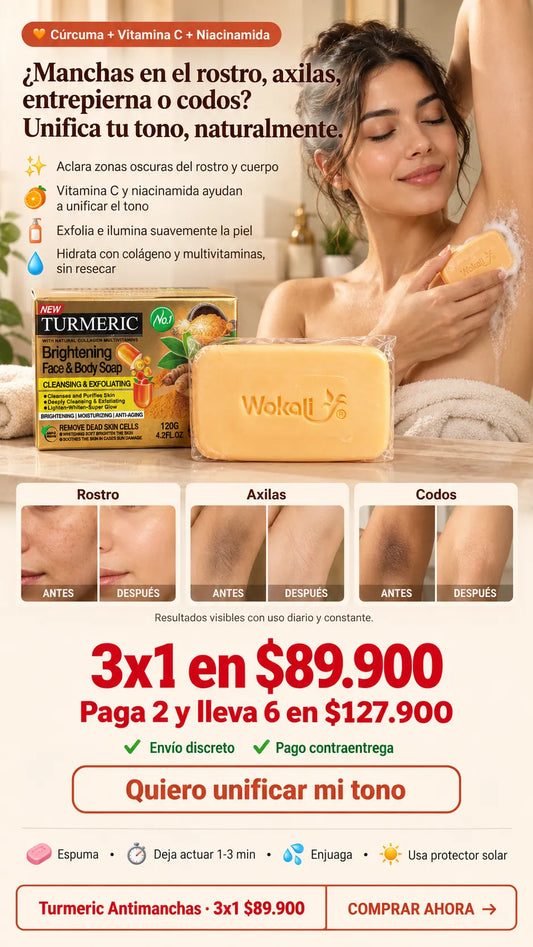 3X1 TURMERIC ANTIMANCHAS JABON