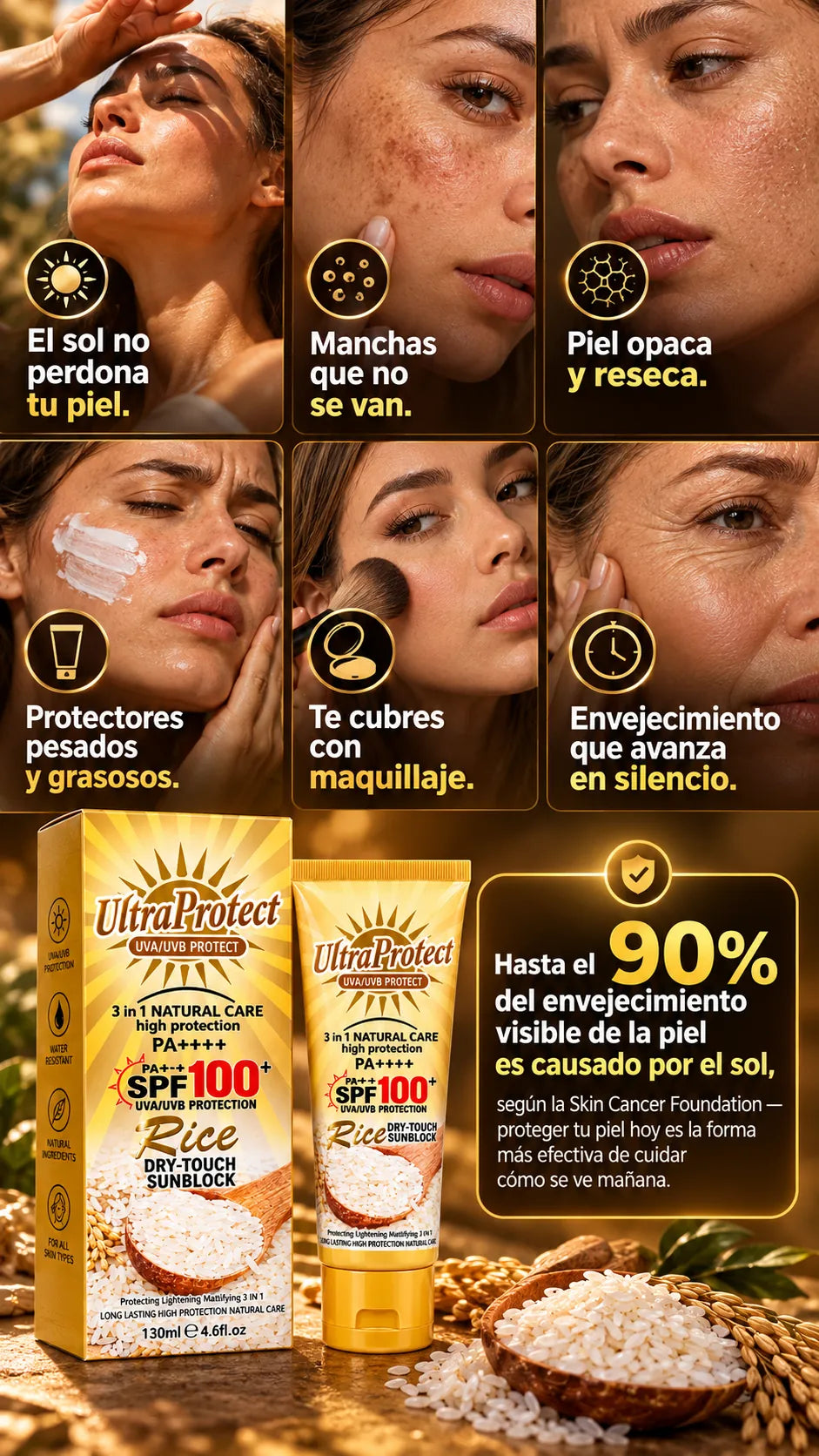 Rice Sunscreen SPF100+ UltraProtect