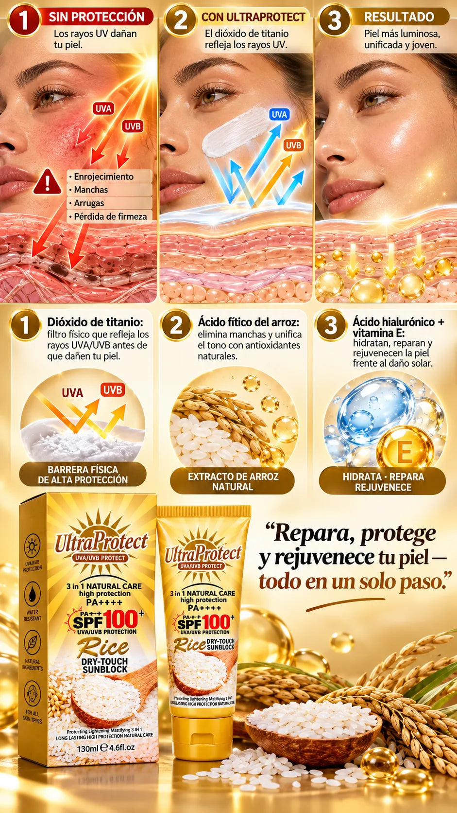 Rice Sunscreen SPF100+ UltraProtect